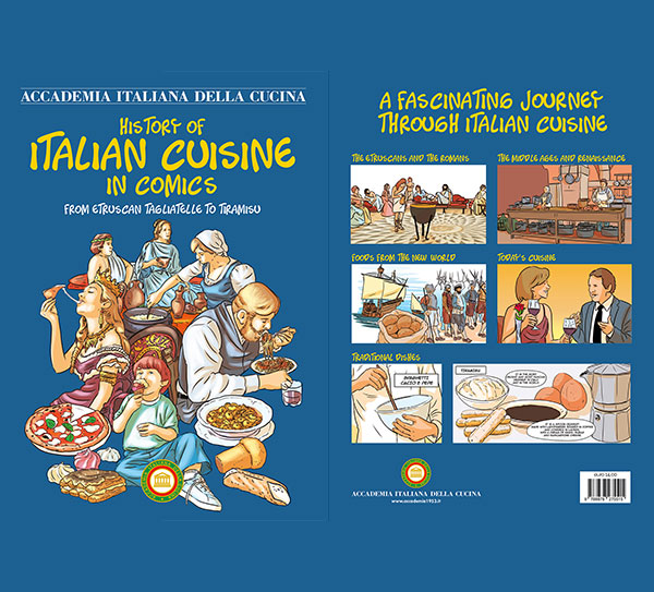 Cover del progetto ebook History of Italian Cuisine in Comics