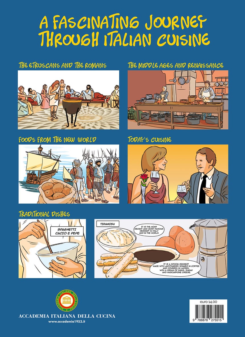 Ultima di copertina con riquadri di alcune tavole interne